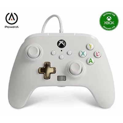 POWERA Manette filaire am&eacute;lior&eacute;e Xbox ou Xbox S&eacute;ries X/S Blanc Mistique 