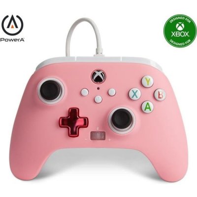 POWER A Manette filaire am&eacute;lior&eacute;e Xbox pour Xbox S&eacute;ries X/S Rose 