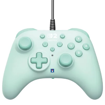 HORI Manette filaire  pad Turbo Vert pour Nintendo Switch 2