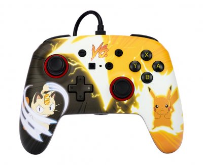 POWERA Manette Filaire Pikachu Vs Meomanette Filaire Pikachu Vs Meo