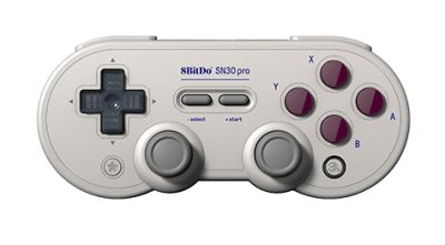 8BITDO Manette Gamepad Bluetooth  SN30 Pro SN Gris