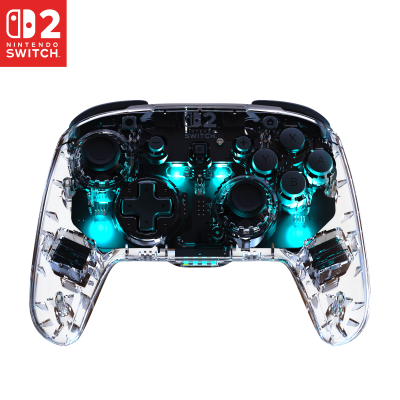 TURTLE BEACH Manette gaming sans fil Afterglow Transparent pour Nintendo Switch 2
