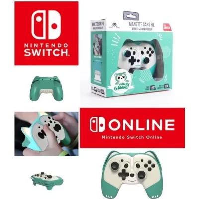 FREAKS AND GEEKS Manette Nintendo Switch - Lite Bluetooth Sans Fil Animal Gaming Pandy Taille Enfant