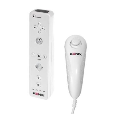 INNELEC Manette Nintendo Wii - Duo pack blanc