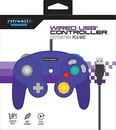 RETRO BIT Manette PC et Mac Retro-bit Filaire Gamecube USB Violette