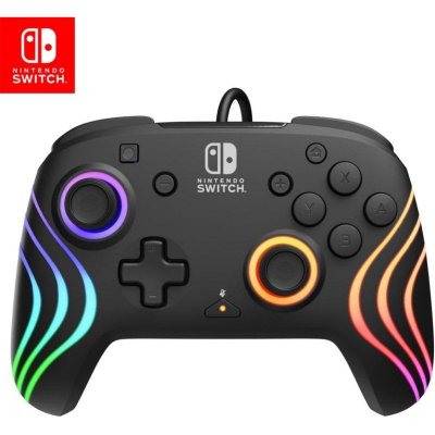 PDP Manette  Afterglow Wave Wired pour Nintendo Switch Noir 