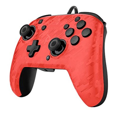 PDP Manette  Manette Filaire Switch Camo Rouge