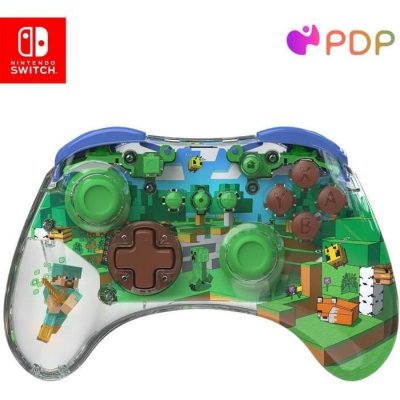 PDP Manette Realmz Sans Fil Ns Steve Minecraft 