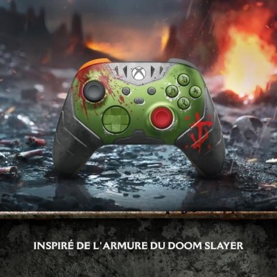 MICROSOFT Manette Sans Fil Edition Limit&eacute;e Doom : The Dark Ages 