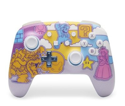POWERA Manette sans fil  Line Art Mario pour Nintendo Switch 