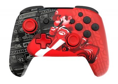 TURTLE BEACH Manette sans fil Rematch Glow Mario Noir et rouge pour Nintendo Switch et mod&egrave;le OLED