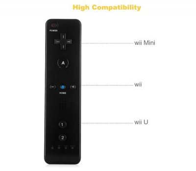 QUMOX Manette Wiimote noire pour Nintendo Wii et Wii U -&reg;