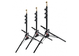 MANFROTTO LIGHTING MANFROTTO 1051BAC-3 kit de 3 pieds alu mini compact air comprim&eacute; noir