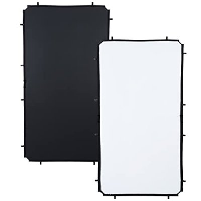 MANFROTTO  81221 Toile Reflecteur Skylite 1.1x2m Noir/Blanc