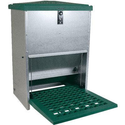 OLBA Mangeoire pour poules automatique & r&eacute;glable Anti-nuisibles 12kg