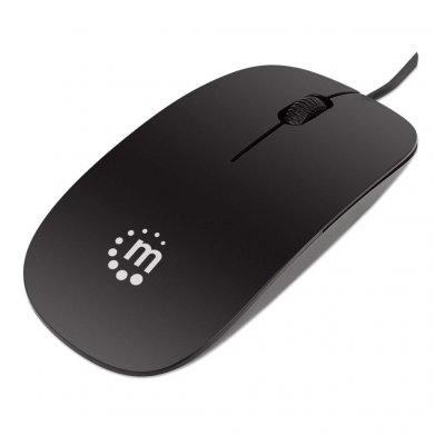 MANHATTAN  Silhouette - souris - USB - noir