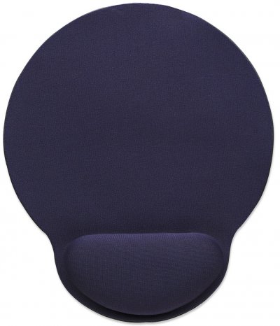 MANHATTAN  tapis de souris gel ergonomique bleu 434386