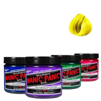 MANIC PANIC  Coloration Cheveux Semi-Permanente Banane Electrique
