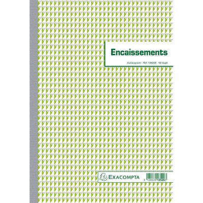 EXACOMPTA Manifold  50 feuillets Encaissements 29,7x21cm Dupli