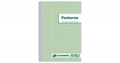 EXACOMPTA Manifold Factures Auto-Entrepreneur 14,8x21cm - Dupli