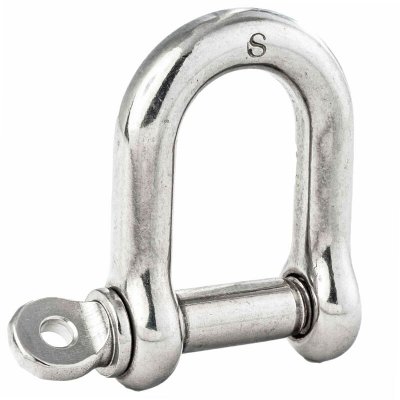WINDHAGER Manille inox en D longeur 4,5cm d: 7mm