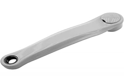 PROWHEEL MANIVELLE GAUCHE ACIER RECOUVERTE PLASTIQUE 170mm GRISE
