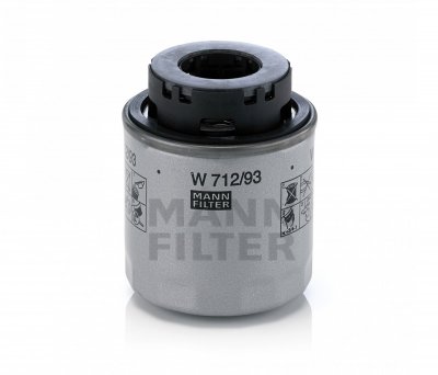 MANN FILTER MANN-FILTER Filtre &agrave; huile VW,AUDI,SKODA W 712/93 Filtre d'huile