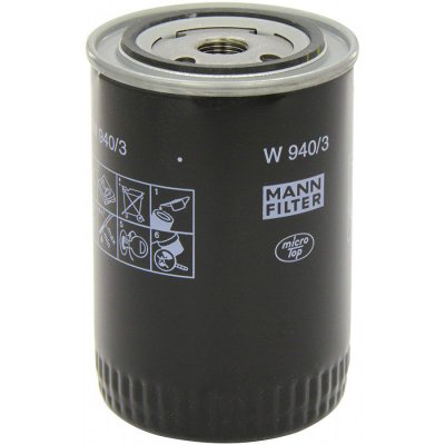 MANN FILTER MANN-FILTER Filtre &agrave; huile W 940/3 &ndash; Pour v&eacute;hicules particuliers
