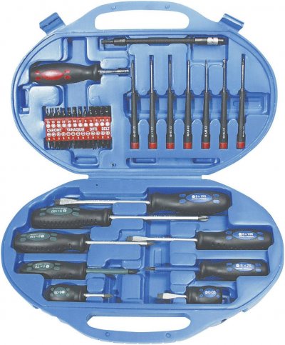 BRUDER MANNESMANN Mannesmann M11242 Coffret de tournevis 42 pi&egrave;ces (Import Allemagne)