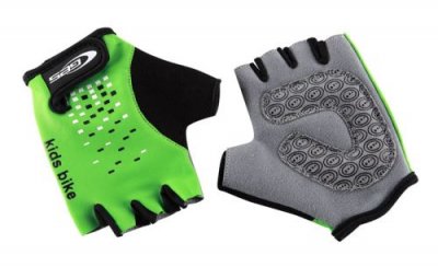 GES Manufacturas  pour Enfant Hauteur V&eacute;lo Court Gants, Enfant, Tall Bike, Green