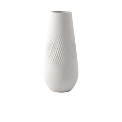 VILLEROY & BOCH Manufacture Collier blanc Vase Carr&eacute; haut Blanc 
