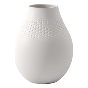 VILLEROY & BOCH Manufacture Collier blanc Vase Perle haut Blanc 