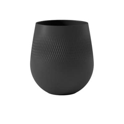 VILLEROY & BOCH Manufacture Collier noir Vase Carr&eacute; grand Noir 