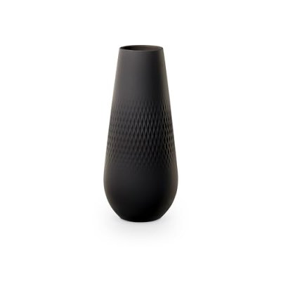 VILLEROY & BOCH Manufacture Collier noir Vase Carr&eacute; haut Noir 