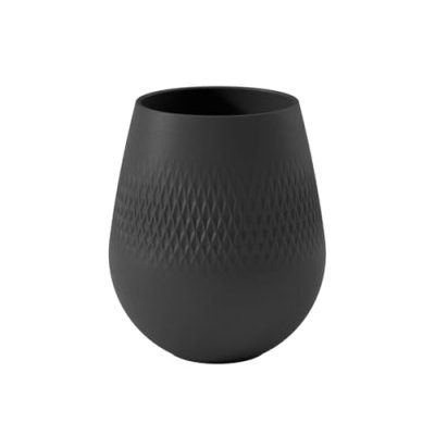 VILLEROY & BOCH Manufacture Collier noir Vase Carr&eacute; petit Noir 