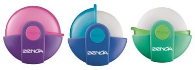 MAPED  - 1 Gomme ZENOA - Etui Rotatif - Plusieurs Coloris
