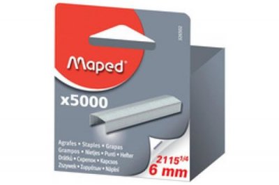 MAPED  326602 Agrafes galvanis&eacute;es, 19 1/4 6 mm, grand emballage
