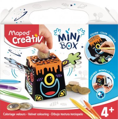 MAPED  creativ - mini box - coloriage velours a construire