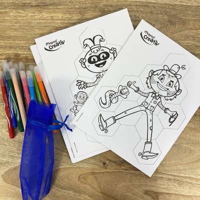 GENERIQUE MAPED Creativ - Puzzle &agrave; Colorier - Loisir Cr&eacute;atif enfants - Jeu &Eacute;ducatif - 55 Pi&egrave;ces