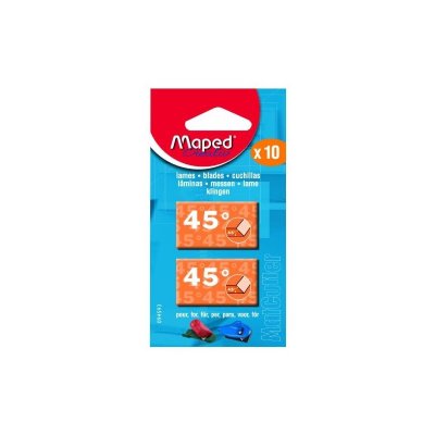 MAPED  Lames 45&deg; - Lot de 10