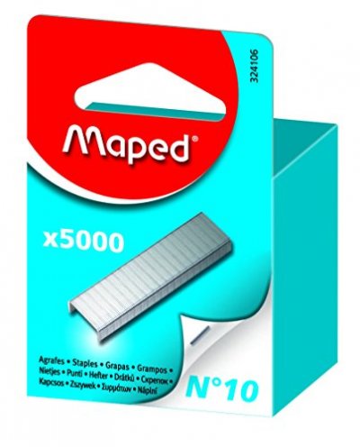 MAPED   agrafes n&ordm; 10, grand paquet, zingu&eacute; noir