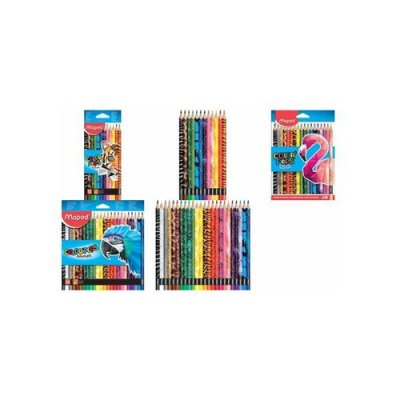 MAPED   crayon de couleur triangulaire color'peps animals noir