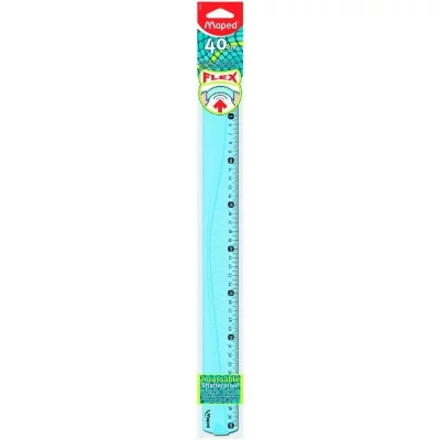 MAPED   r&egrave;gle plate flex, 400 mm, en plastique, incassable noir