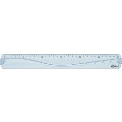 MAPED  Regle Plate Geometric, 300mm, En Plastique,Transparent