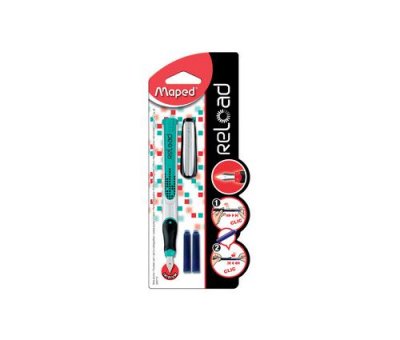 MAPED  Stylo plume Reload, assorti, taille de plume: M - Lot de 3