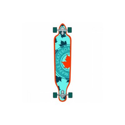 MAPLE  Mellow Drop Through Longboard Jeunesse Unisexe, Bleu/Orange, 41
