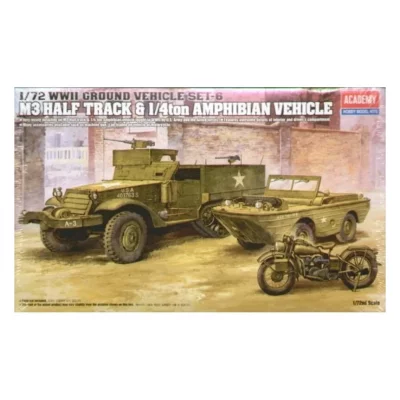 ACADEMY Maquette  Half Track US M3 2&egrave;me GM-1/72 - Maquette militaire