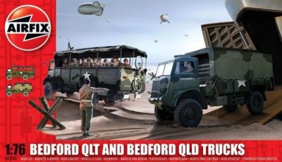 AIRFIX Maquette  Bedford QL Trucks - QLT & QLD- 1/76 - Maquette milita