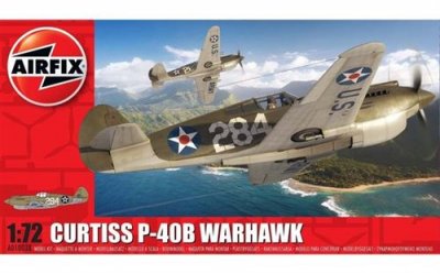 AIRFIX Maquette  Curtiss P-40B Warhawk-1/72 - Maquette