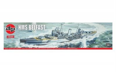 AIRFIX Maquette avion  1/600 HMS Belfast Battleship- 1/600 - Maquette